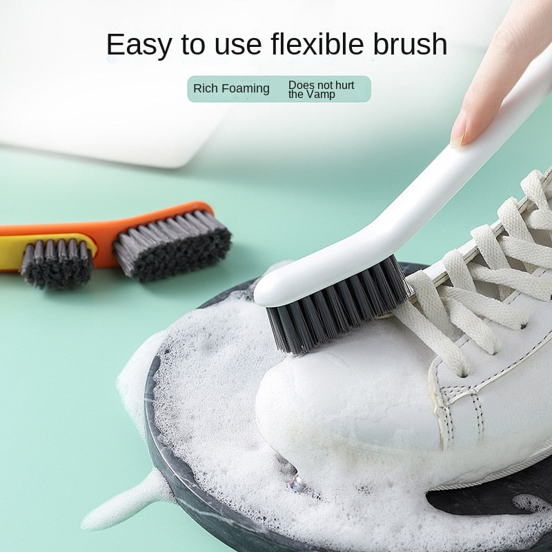 Household Shoe Washing Brush, Soft Bristles, Laundry Brush, White Shoe Collar Cleaning Brush, Board Brush Set