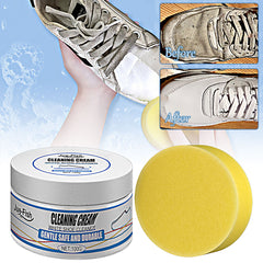 100g White Shoes Cleaning Stain Whitening Cleaner Dirt Cream For Shoe Brush Reusable Shoes Sneakers Cleaning With Wipe Sponge