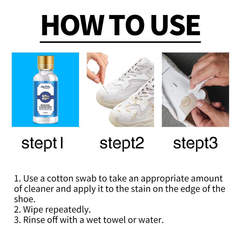 30ml Set White Shoes Stain Polish Cleaner Gel Sneaker Whiten Cleaning Dirt Remover Set With Brush Tape Cleansing Washing Tool