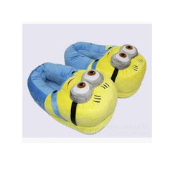 Hot Winter Home Slipper Man Despicable Me Minions Indoor Slippers Plush Stuffed Funny Slippers Flock Cosplay House Shoes