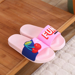 Fashion Summer Fruits Ladies Casual Slippers  Cartoon  Thick Bottom Comfort Women Flip Flops Indoor House Shoes Sandalias Mujer