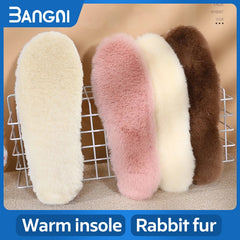3ANGNI Fur Heated Warm Thermal Insoles Thicken Soft Breathable Winter Sport Shoes Insoles Insert Unisex Boots Pad Sole